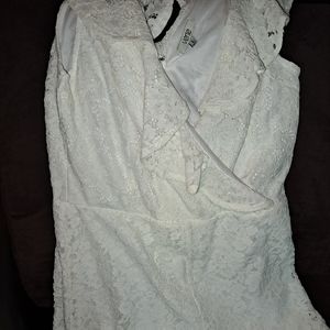 White lace romper